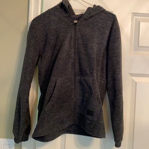 Soft black/grey quicksilver hoodie